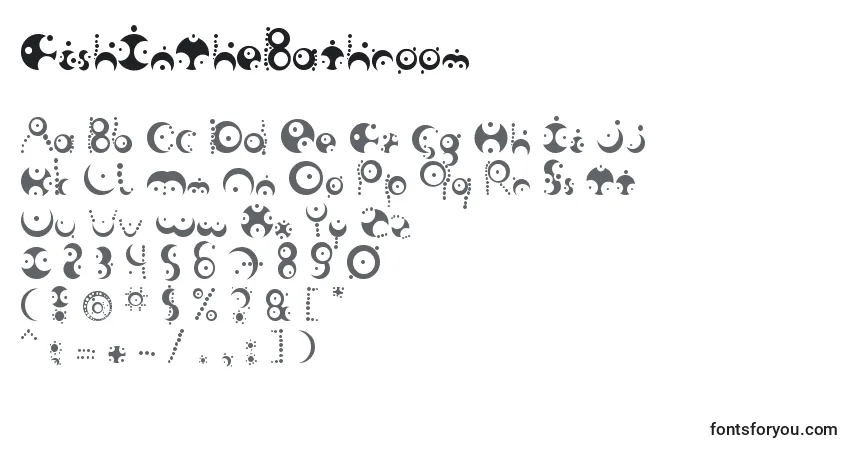 Schriftart FishInTheBathroom – Alphabet, Zahlen, spezielle Symbole