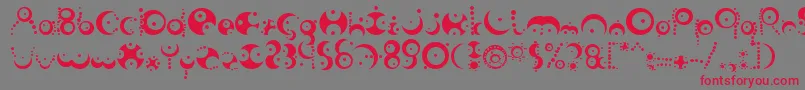 FishInTheBathroom Font – Red Fonts on Gray Background
