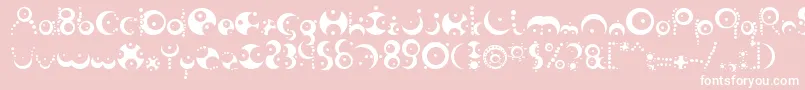 FishInTheBathroom Font – White Fonts on Pink Background