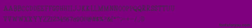 CoyotrisSerif-Schriftart – Schwarze Schriften auf violettem Hintergrund