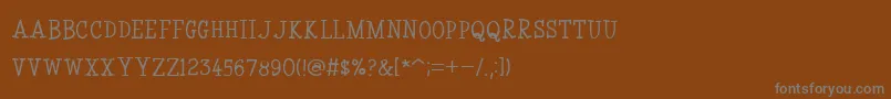 CoyotrisSerif Font – Gray Fonts on Brown Background