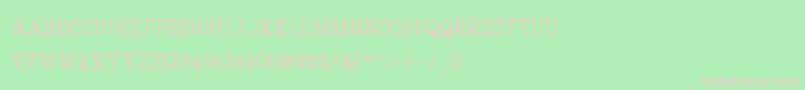 CoyotrisSerif Font – Pink Fonts on Green Background