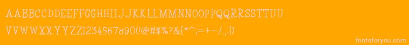 CoyotrisSerif Font – Pink Fonts on Orange Background