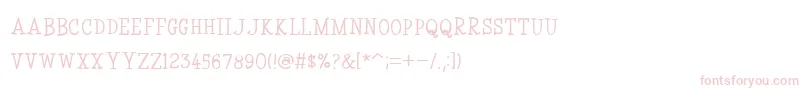 CoyotrisSerif Font – Pink Fonts on White Background