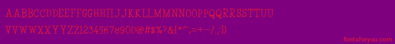 CoyotrisSerif Font – Red Fonts on Purple Background