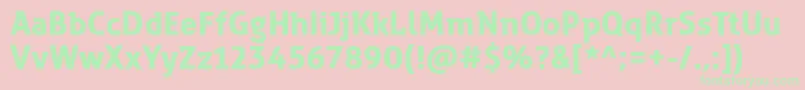 ZwodreiBold Font – Green Fonts on Pink Background