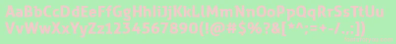 ZwodreiBold Font – Pink Fonts on Green Background