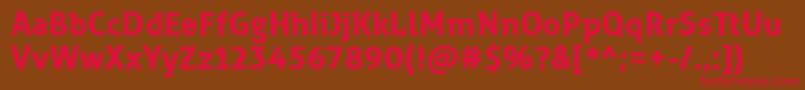 ZwodreiBold Font – Red Fonts on Brown Background
