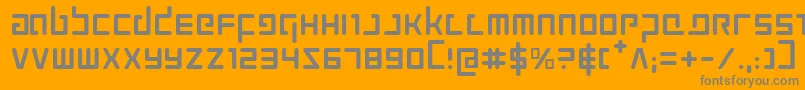 Prokofiev Font – Gray Fonts on Orange Background