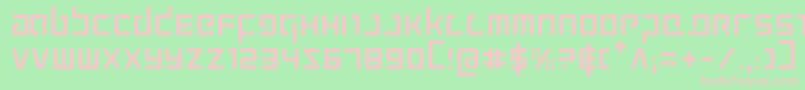 Prokofiev Font – Pink Fonts on Green Background