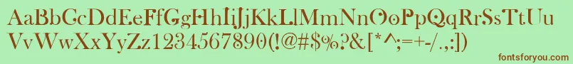 WachinangaFont Font – Brown Fonts on Green Background