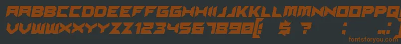 Шрифт SuggestedItalic – коричневые шрифты на чёрном фоне