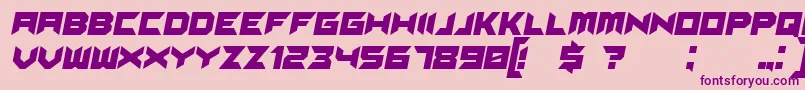 SuggestedItalic Font – Purple Fonts on Pink Background