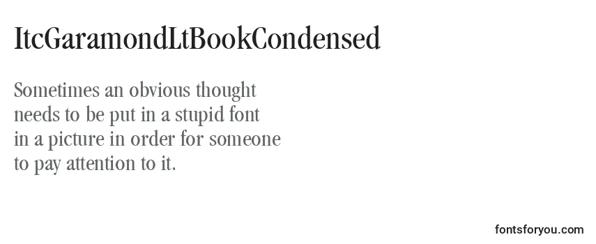 ItcGaramondLtBookCondensed-fontti