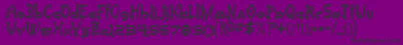 TobintaxRegular Font – Black Fonts on Purple Background