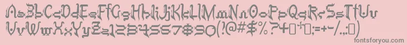 TobintaxRegular Font – Gray Fonts on Pink Background