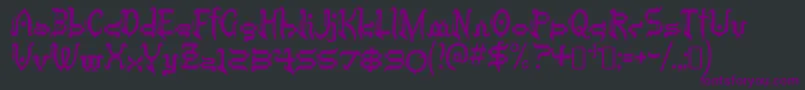 TobintaxRegular Font – Purple Fonts on Black Background