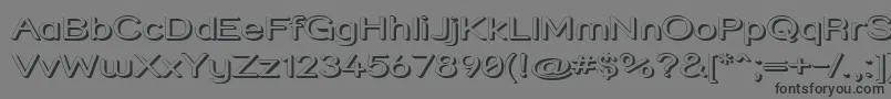 Strshdx Font – Black Fonts on Gray Background