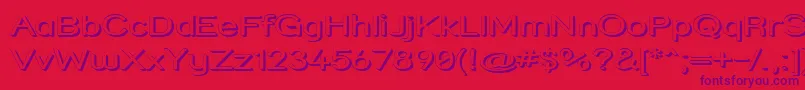 Strshdx Font – Purple Fonts on Red Background