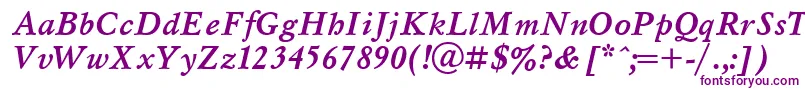 フォントMsl4 – 紫色のフォント