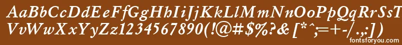 Msl4 Font – White Fonts on Brown Background