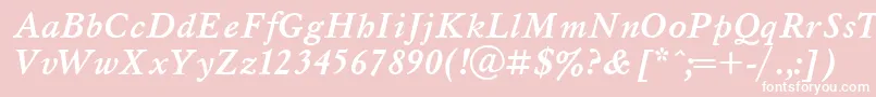 Msl4 Font – White Fonts on Pink Background