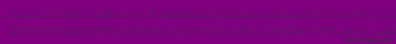 Chicagoexpressoutital-fontti – mustat fontit violetilla taustalla
