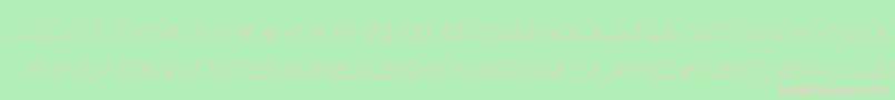 Chicagoexpressoutital Font – Pink Fonts on Green Background