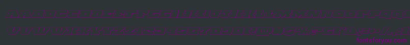 Chicagoexpressoutital Font – Purple Fonts on Black Background