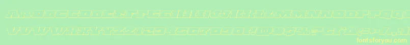fuente Chicagoexpressoutital – Fuentes Amarillas Sobre Fondo Verde