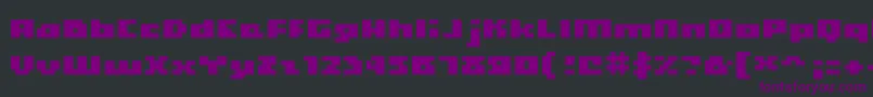Hooge0465 Font – Purple Fonts on Black Background