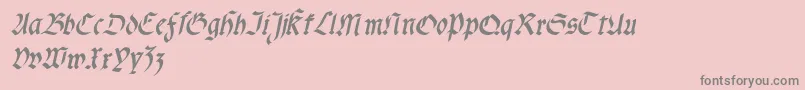 fuente Fractabolditalic – Fuentes Grises Sobre Fondo Rosa