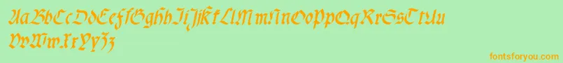 More about Fractabolditalic Font Fractabolditalic Font – Orange Fonts on Green Background
