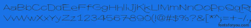 HyvaVoittaaPahan60 Font – Black Fonts on Blue Background