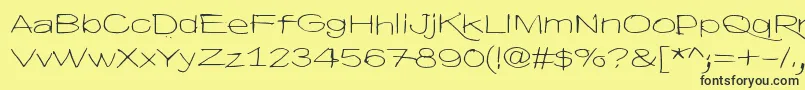 HyvaVoittaaPahan60 Font – Black Fonts on Yellow Background