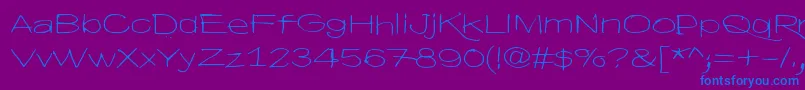 HyvaVoittaaPahan60 Font – Blue Fonts on Purple Background