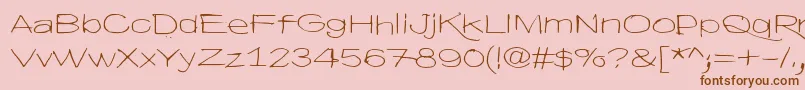 HyvaVoittaaPahan60 Font – Brown Fonts on Pink Background