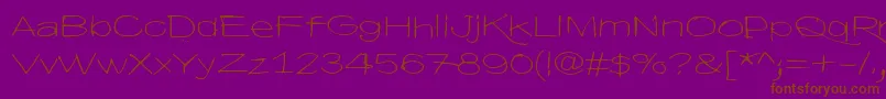 HyvaVoittaaPahan60 Font – Brown Fonts on Purple Background