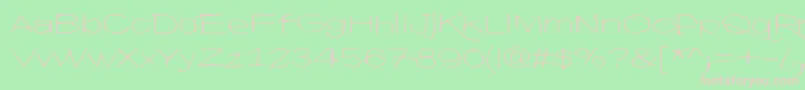 フォントHyvaVoittaaPahan60 – 緑の背景にピンクのフォント