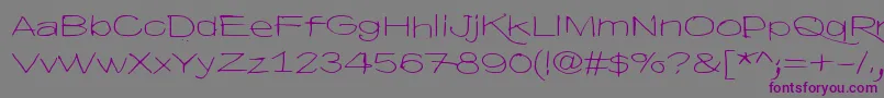 HyvaVoittaaPahan60 Font – Purple Fonts on Gray Background