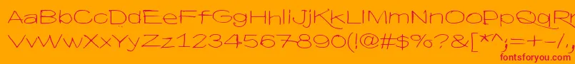 HyvaVoittaaPahan60 Font – Red Fonts on Orange Background