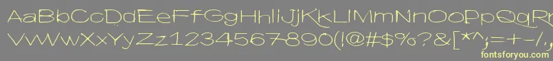 Шрифт HyvaVoittaaPahan60 – жёлтые шрифты на сером фоне