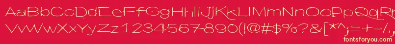 Шрифт HyvaVoittaaPahan60 – жёлтые шрифты на красном фоне
