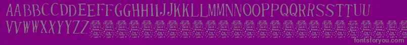 RandydecleanDemo Font – Gray Fonts on Purple Background