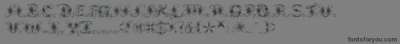 Fantasticpete3.03 Font – Black Fonts on Gray Background