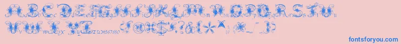 Fantasticpete3.03 Font – Blue Fonts on Pink Background