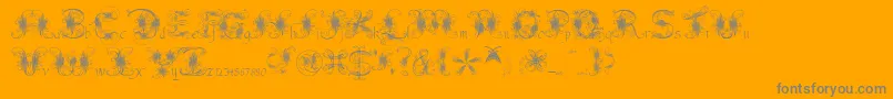 Fantasticpete3.03 Font – Gray Fonts on Orange Background