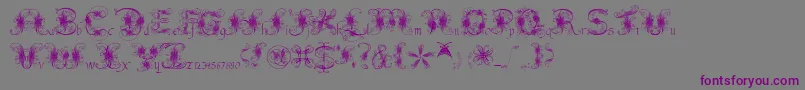 Fantasticpete3.03 Font – Purple Fonts on Gray Background