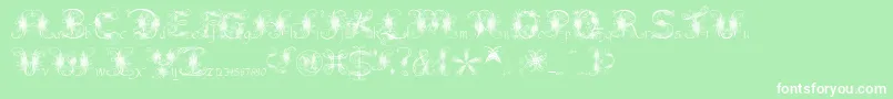 Fantasticpete3.03 Font – White Fonts on Green Background