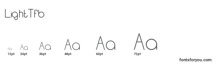LightTfb Font Sizes